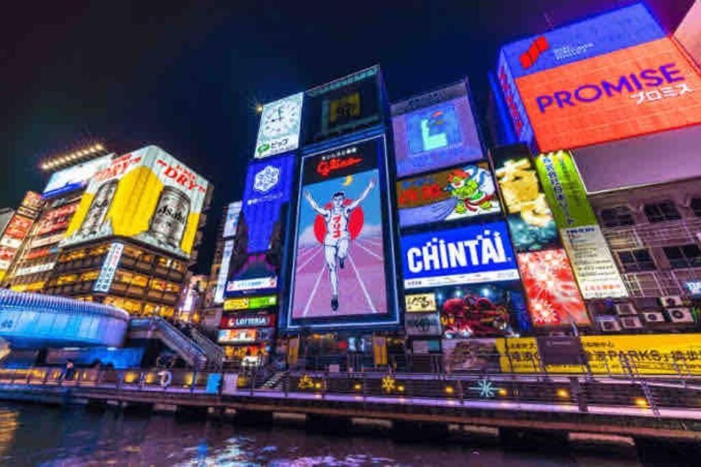 ー 8Greige ー 2Min Dotonbori Namba Kuromon Osaka Usj Wifi Unlimited 아파트 외부 사진